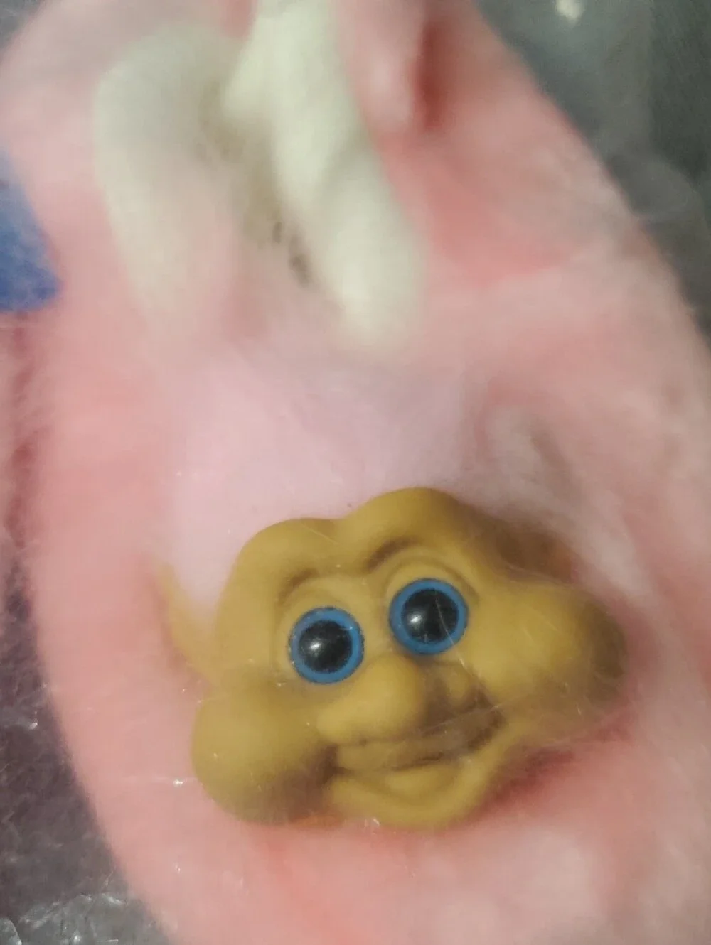 Vintage 1990s Lucky Troll Kids Pink Slippers NWT Size 13-1